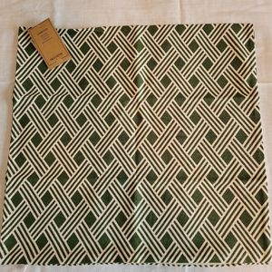 New Spring Green Garden Lattice Pillow Cover by H & M Home ~  20" x 20"